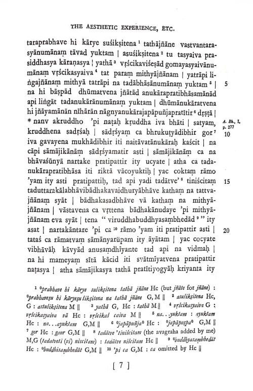 The Aesthetic Experience According to Abhinava Gupta